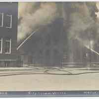Postcard: [Fire] Sept. 10 - 1908. City Straw Works, Hoboken, N.J. Circa 1908; unposted.