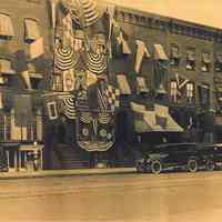 Sepia-tone photo of United Decorating Co., 421 Washington St., Hoboken, on its 25th anniversary, Sept. 7, 1924.