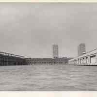 Digital image of B+W photo of the Hoboken waterfront, Hoboken, circa 1987.