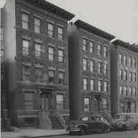 B&W photo of apartment buildings at 93-95 Clifton Terrace, Weehawken.