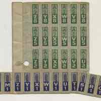          enclosure of coupons from another ration book 1 of 2
   