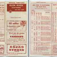 Timetables, 6: Erie Railroad, between various stations & New York (Hoboken), Eff. Oct.25, 1959.