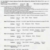          Digital images of Baptism records Nov. 11, 1856 to Sept. 28, 1873 of Saint Matthew Trinity Lutheran Church, Hoboken. picture number 300
   