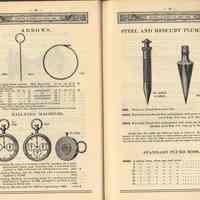          pp 55-56 Arrows; Tallying Machines; Steel & Mercury Plumb Bobs
   