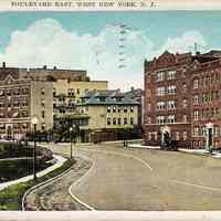 Postcard: Boulevard East, West New York, NJ