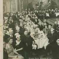 B+W group photo of a dinner dance sponsored by the Hoboken Liquor Dealers Assn. at the Union Club, Feb. 25, 1937. ca. 12" x 18"