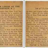          printed card, clipped; both sides
   