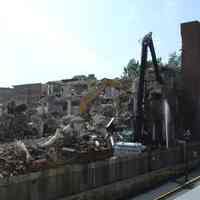 Eleven digital color images of the Maxwell House Coffee plant site, demolition of Building Five, Hoboken, September 9, 2004.