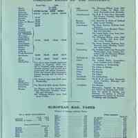          pg 9 Throught Rates to the Continent; European Rail Fares
   