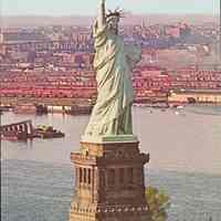 Postcard: Statue of Liberty, Jersey City, NJ