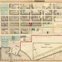          34 Hopkins 1873 Hoboken Plate D - Jersey City Sub-plan Pp 116-117
   