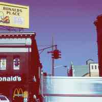 Slides: 29 color transparencies of vehicles; furniture moving vans, Hoboken, ca. 1982-84.