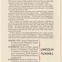          side 1, left panel: Text about the tunnel plans & driving instructions
   