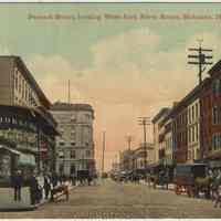 Postcard: Newark Street Looking West to Hudson Street From River Street, Hoboken, circa 1908.