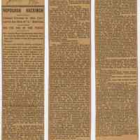 Article: HOBOCAN HACKINGH. Toboggan run; elevated & cable railways. Extract from Winfield, published in Hoboken newspaper, Jan. 24, 1896.