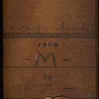 File box: The Hudson File. Manufactured by Hoboken Stationery & Printing Co., 94 Hudson St., Hoboken. no date, ca. 1900.