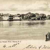 Postcard: Institute Boat Club, Kearny, NJ