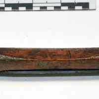 Spokeshave, flat wooden, marked "C. PECK". No date, circa 1890-1910.