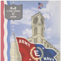          K&E 3-Time Winner 'E' Award. Booklet re presentation ceremony of Nov. 4, 1942. Issued by Kueffel & Esser, Hoboken, ca. late 1942. picture number 11
   