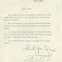          2nd copy of Samperi typewritten introduction with Sinatra inscription
   