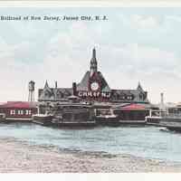 Postcard: Central RR, Jersey City, NJ