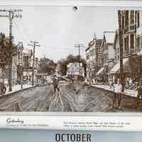          artwork for October: Guttenberg, Park Avenue early 1900s
   