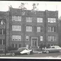 B&W photo of apartment building at 276 Hawthorne Avenue, Newark.