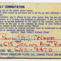          typical reverse of ticket (November)
   
