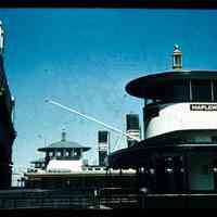 Color slide of ferries.