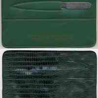 Pocket folder with metal nail file imprinted: Regal Radio & Television Service, 74 Washington St., Hoboken, N.J., N.d., ca. 1950s.