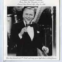 Program & ticket: Funeral Mass. Francis Albert Sinatra. Good Shepherd Catholic Church of Beverly Hills, May 20, 1998.