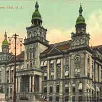 Postcard: City Hall, Jersey City, NJ