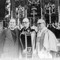 Digital image of photo of some principals at "Historic Site Sunday" in Church of the Holy Innocents, Hoboken, May 8, 1977.