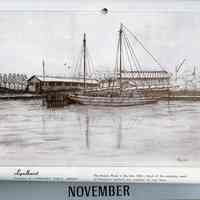          artwork for November: Lyndhurst, Passaic River
   