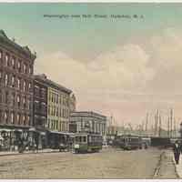 Postcard: Washington [Street] Near 14th St., Hoboken, N.J. No date, circa 1907-1914; unposted.