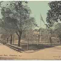 Postcard: Hudson Square Park, Hoboken, N.J. No date, circa 1907-1917; unposted.