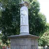 Digital images, 3, of Marconi statue, Church Square Park, Hoboken, August 8, 2004.