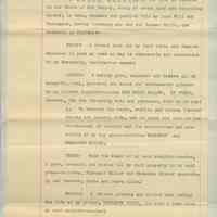 Last will and testament of James Miller, two typewritten leaves, May, 1901, signed, but not witnessed. No day written in appropriate space.