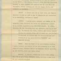 Last will and testament of James Miller, two typewritten leaves, May, 1901, signed, but not witnessed. No day written in appropriate space.