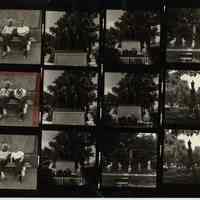 B+W negative contact sheet of images of Hoboken taken by John Conn. no date, [1976].