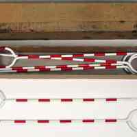          arrows (stakes) and open carton
   