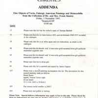          addenda, front
   