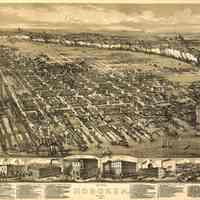 Map: The City of Hoboken, New Jersey, 1881. By O. H. Bailey & A. Ward.