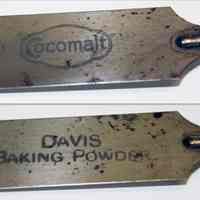          details near ferrule - Cocomalt; Davis Baking Powder
   