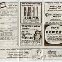 Timetable: Erie Lackawanna Railroad, between Montclair, Lackawanna Plaza, Newark & New York (Hoboken), Eff. Apr. 25, 1965.