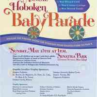Poster: 10th Annual Hoboken Baby Parade. Presented by HHM, May 15, 2011.