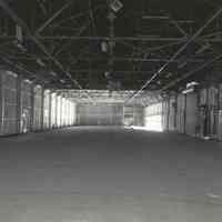 Digital image of B+W photo of former Maxwell House Coffee plant interior, Pier Shed, Hoboken, 2003.