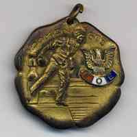 Medal: (Bowling.) Hoboken [Aerie, No.] 603. F.O.E. [Fraternal Order of Eagles.] No date, ca. 1900-1920.