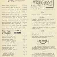          pg 10: service anniversaries; birthdays; obituaries
   