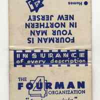 Nineteen matchbooks from various Union City businesses or organizations, no date, ca. 1945 - 1960.